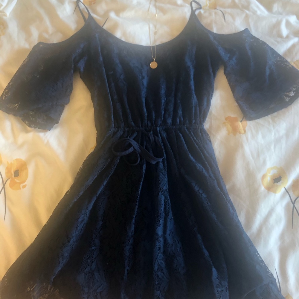 Navy Lace Dress